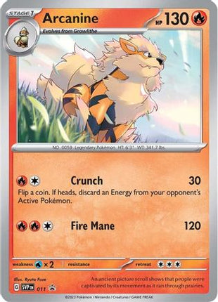 Arcanine 011  - Holofoil SV Scarlet & Violet Promo Cards - Promo