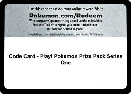 Code Card - Play! Pokemon Prize Pack Series One  Prize Pack Series Cards - Code Card