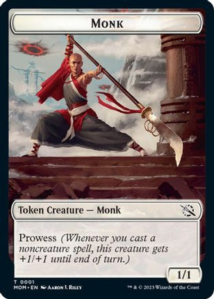 Monk // Zombie Double-Sided Token (MOM-1 // 5) - March of the Machine Foil