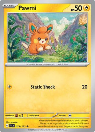 Pawmi 074/193  SV02 Paldea Evolved - Common