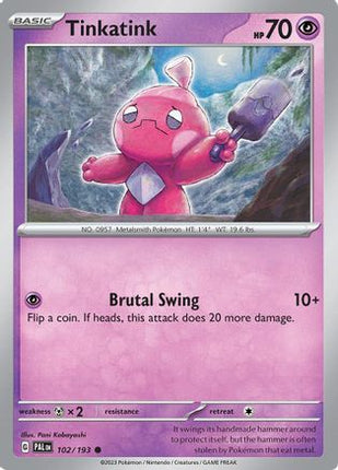 Tinkatink 102/193  SV02 Paldea Evolved - Common
