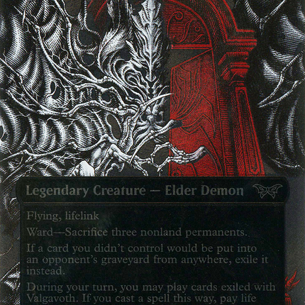Valgavoth, Terror Eater (DSK-407) - Duskmourn: House of Horror: (Showcase) (Borderless) Foil