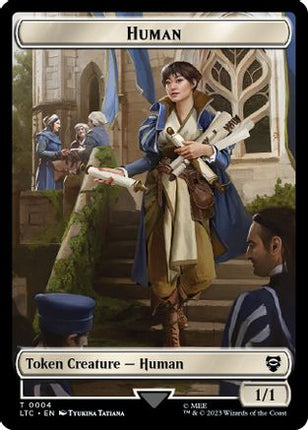 Human // Treasure Double-Sided Token (LTC-4 // 12) - Commander: The Lord of the Rings: Tales of Middle-earth