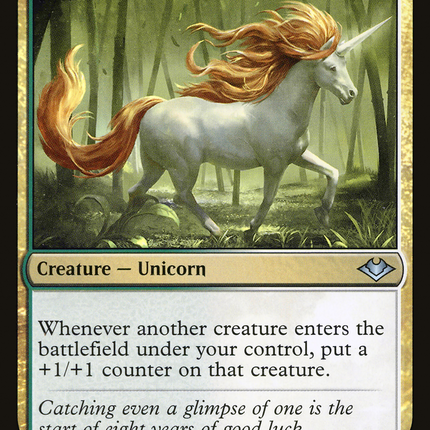 Good-Fortune Unicorn (MH1-201) - Modern Horizons Foil