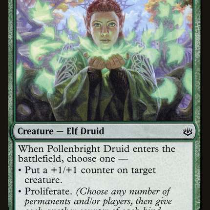 Pollenbright Druid (WAR-173) - War of the Spark Foil