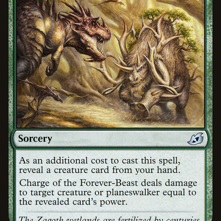 Charge of the Forever-Beast (IKO-147) - Ikoria: Lair of Behemoths Foil