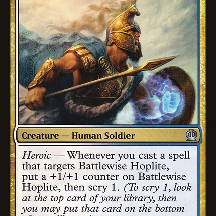 Battlewise Hoplite (THS-189) - Theros Foil
