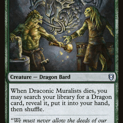 Draconic Muralists (CLB-224) - Commander Legends: Battle for Baldur's Gate Foil
