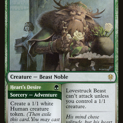 Lovestruck Beast // Heart's Desire (ELD-165) - Throne of Eldraine