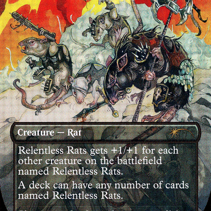 Relentless Rats (SLD-752) - Secret Lair Drop (Borderless) Foil