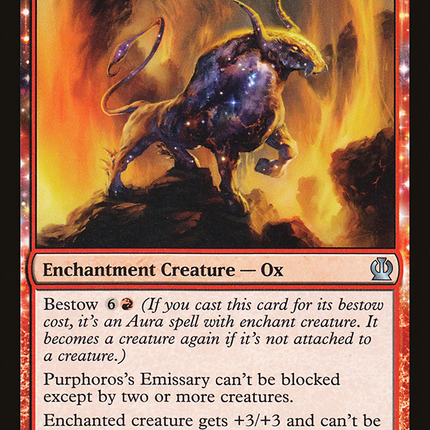 Purphoros's Emissary (THS-136) - Theros: (enchantment) Foil