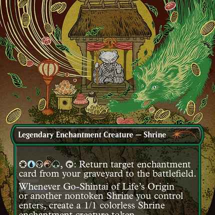 Go-Shintai of Life's Origin (SLD-1825) - Secret Lair Drop: (enchantment) (Borderless) Foil