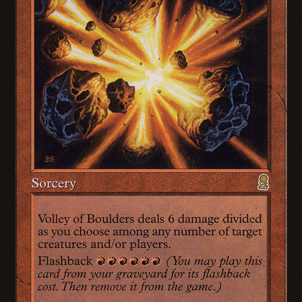 Volley of Boulders (ODY-227) - Odyssey: (tombstone) Foil
