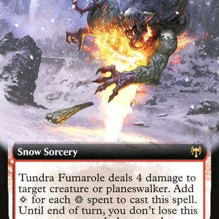 Tundra Fumarole (KHM-361) - Kaldheim: (Extended Art, snow) Foil