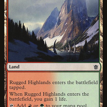 Rugged Highlands (KTK-240) - Khans of Tarkir Foil