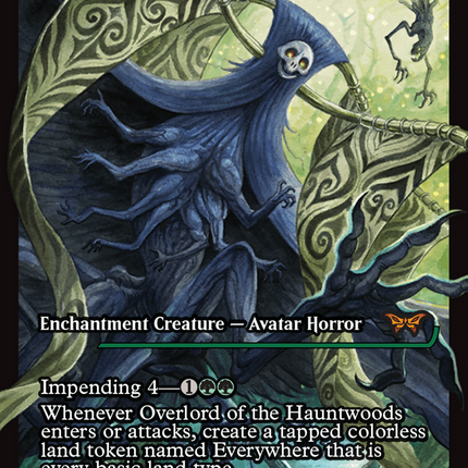 Overlord of the Hauntwoods (DSK-395) - Duskmourn: House of Horror: (Showcase) Foil