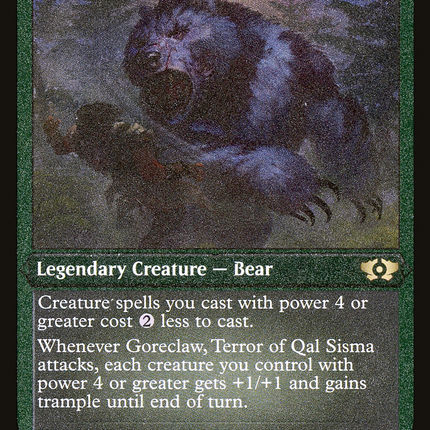 Goreclaw, Terror of Qal Sisma (Foil Etched) (MUL-092) - Multiverse Legends Foil