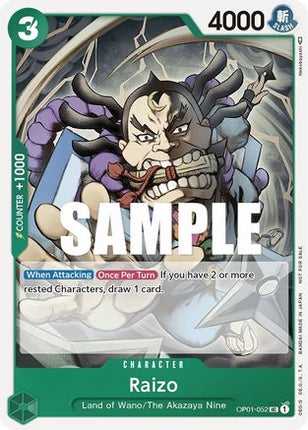 Raizo (Event Pack Vol. 2) (OP01-052) - One Piece Promotion Cards