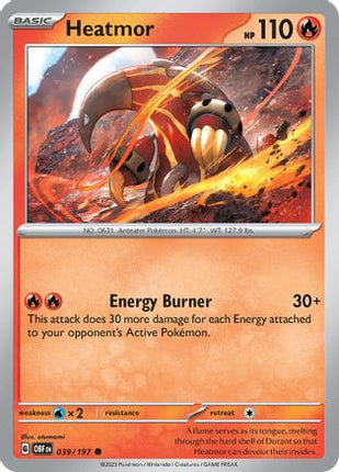 Heatmor 039/197  SV03 Obsidian Flames - Common
