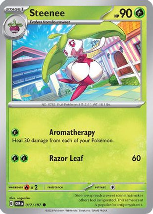 Steenee 017/197  SV03 Obsidian Flames - Common