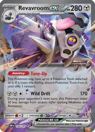 Revavroom ex 156/197  - Holofoil SV03 Obsidian Flames - Double Rare