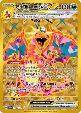 Charizard ex 228/197  - Holofoil SV03 Obsidian Flames - Hyper Rare