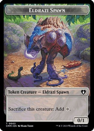 Eldrazi Spawn // Emblem - Ob Nixilis of the Black Oath Double-Sided Token (CMM-3 // 52) - Commander Masters Foil
