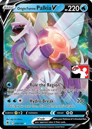 Origin Forme Palkia V 039/189  - Holofoil Prize Pack Series Cards - Ultra Rare