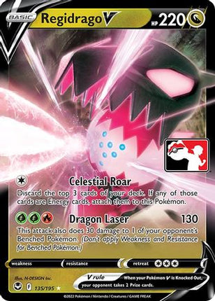 Regidrago V 135/195  - Holofoil Prize Pack Series Cards - Ultra Rare