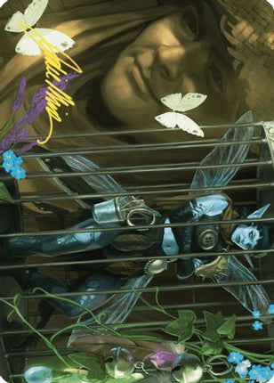 Cooped Up Art Card (Gold-Stamped Signature) (ASWOE-001) - Art Series: Wilds of Eldraine