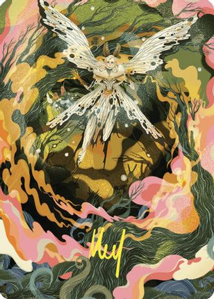 Greater Auramancy Art Card (Gold-Stamped Signature) (ASWOE-061) - Art Series: Wilds of Eldraine