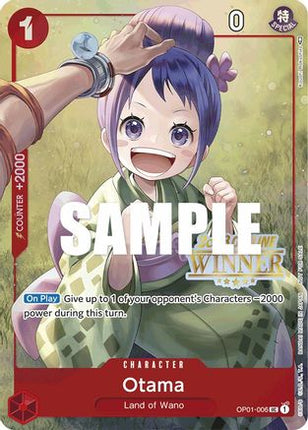 Otama (Offline Regional 2023) [Winner] (OP01-006) - One Piece Promotion Cards Foil