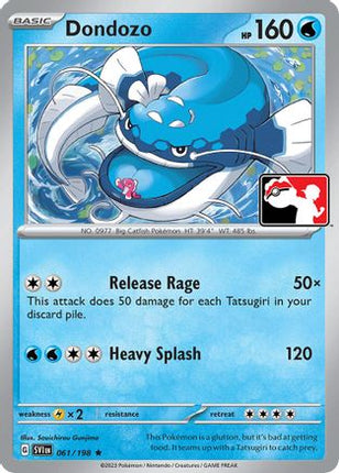 Dondozo 061/198  - Holofoil Prize Pack Series Cards - Rare
