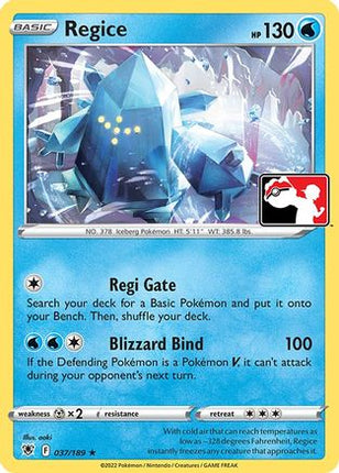 Regice/189  Prize Pack Series Cards - Rare