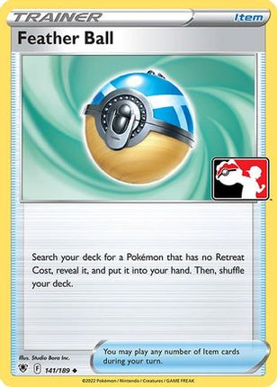 Feather Ball 141/189  - Holofoil Prize Pack Series Cards - Uncommon