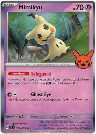 Mimikyu 097/193  - Holofoil Trick or Trade BOOster Bundle 2023 - Holo Rare