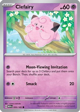 Clefairy 035/165  SV Scarlet & Violet 151 - Common
