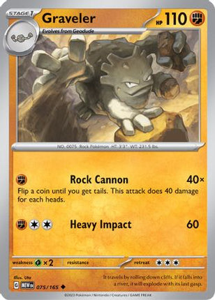Graveler 075/165  SV Scarlet & Violet 151 - Uncommon