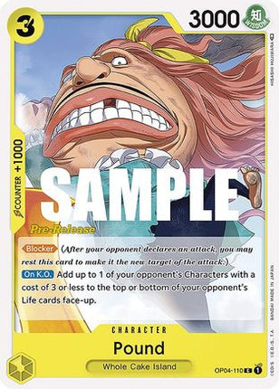 Pound (OP04-110) - Kingdoms of Intrigue Pre-Release Cards