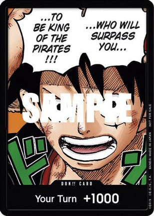 DON!! Card (Monkey.D.Luffy) (1st Anniversary DON!! Card Pack) - One Piece Promotion Cards Foil