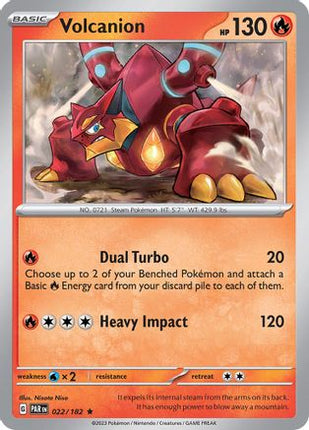 Volcanion 022/182  - Holofoil SV04 Paradox Rift - Rare