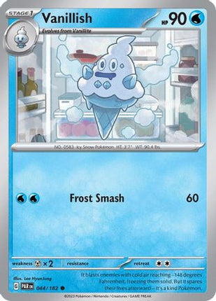 Vanillish 044/182  - Reverse Holofoil SV04 Paradox Rift - Common