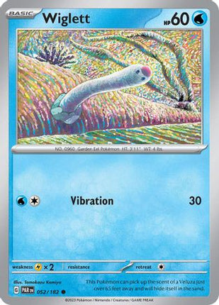 Wiglett 052/182  - Reverse Holofoil SV04 Paradox Rift - Common