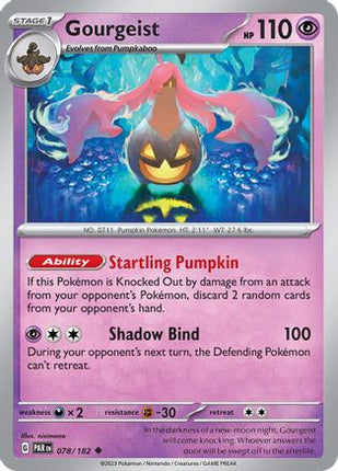 Gourgeist 078/182  - Reverse Holofoil SV04 Paradox Rift - Uncommon