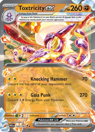 Toxtricity ex 100/182  - Holofoil SV04 Paradox Rift - Double Rare