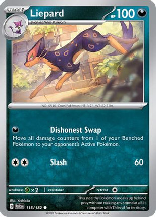 Liepard 115/182  SV04 Paradox Rift - Common