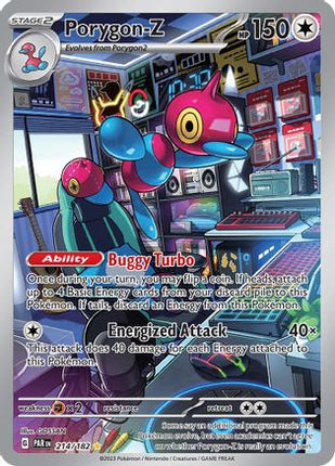 Porygon-Z 214/182  - Holofoil SV04 Paradox Rift - Illustration Rare