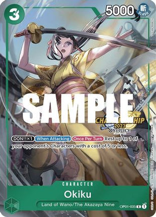 Okiku (CS 2023 Celebration Pack) (OP01-035) - One Piece Promotion Cards Foil