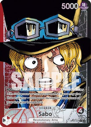 Sabo (001) (Alternate Art) (OP05-001) - Awakening of the New Era Foil