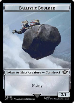 Ballistic Boulder // Food (0023) Double-Sided Token (Surge Foil) (LTR-21 // 23) - The Lord of the Rings: Tales of Middle-earth Foil